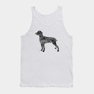 weimaraner dog black and white Tank Top